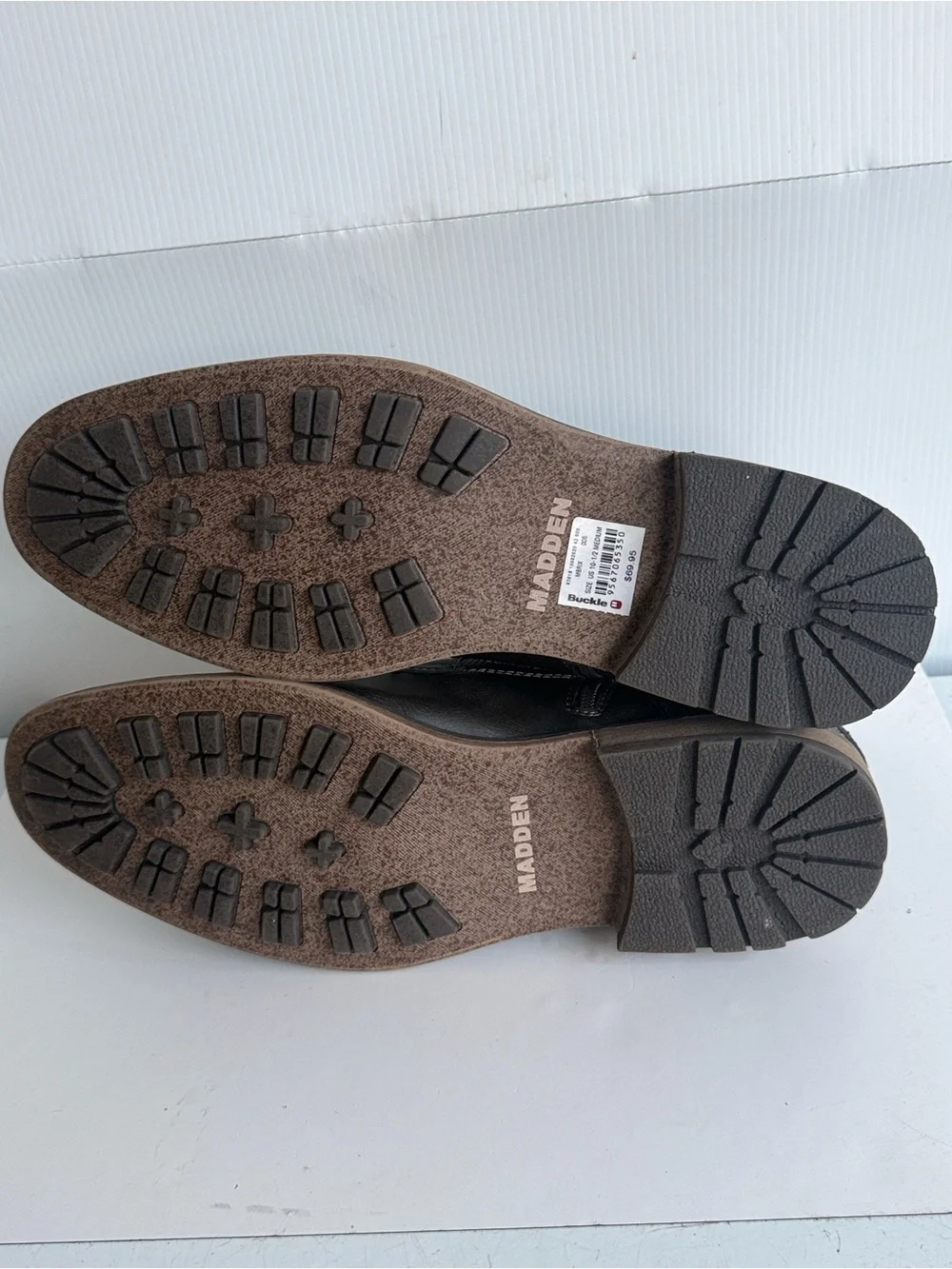 NEW Steve Madden M-Brix Ankle Chukka Boots Side Zip Size 10.5 Medium Gray